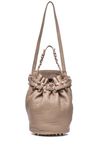 rose gold bucket bag