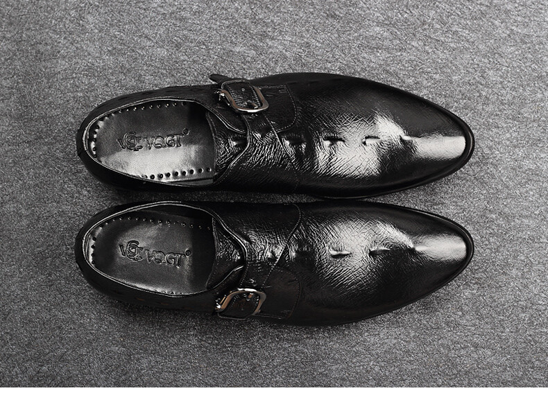 Summer Crocodile Pattern Shoes Business Dress British Pointed Toe