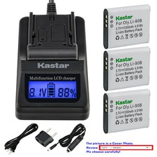 Kastar Battery LCD Fast Charger for Olympus Genuine Li-90B 92B OEM UC-90 LI-90C