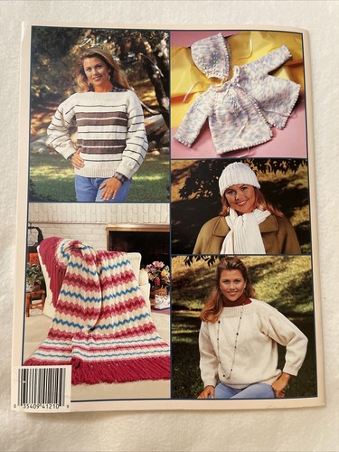 Learn to Knit in Just One Day Booklet Sweater Afghan Baby Jacket Hat Projects - Picture 2 of 2