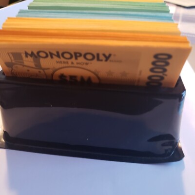 Monopoly Here & Now Parts Storage BANKERS BOX Money Sorting Tray + Game Cash