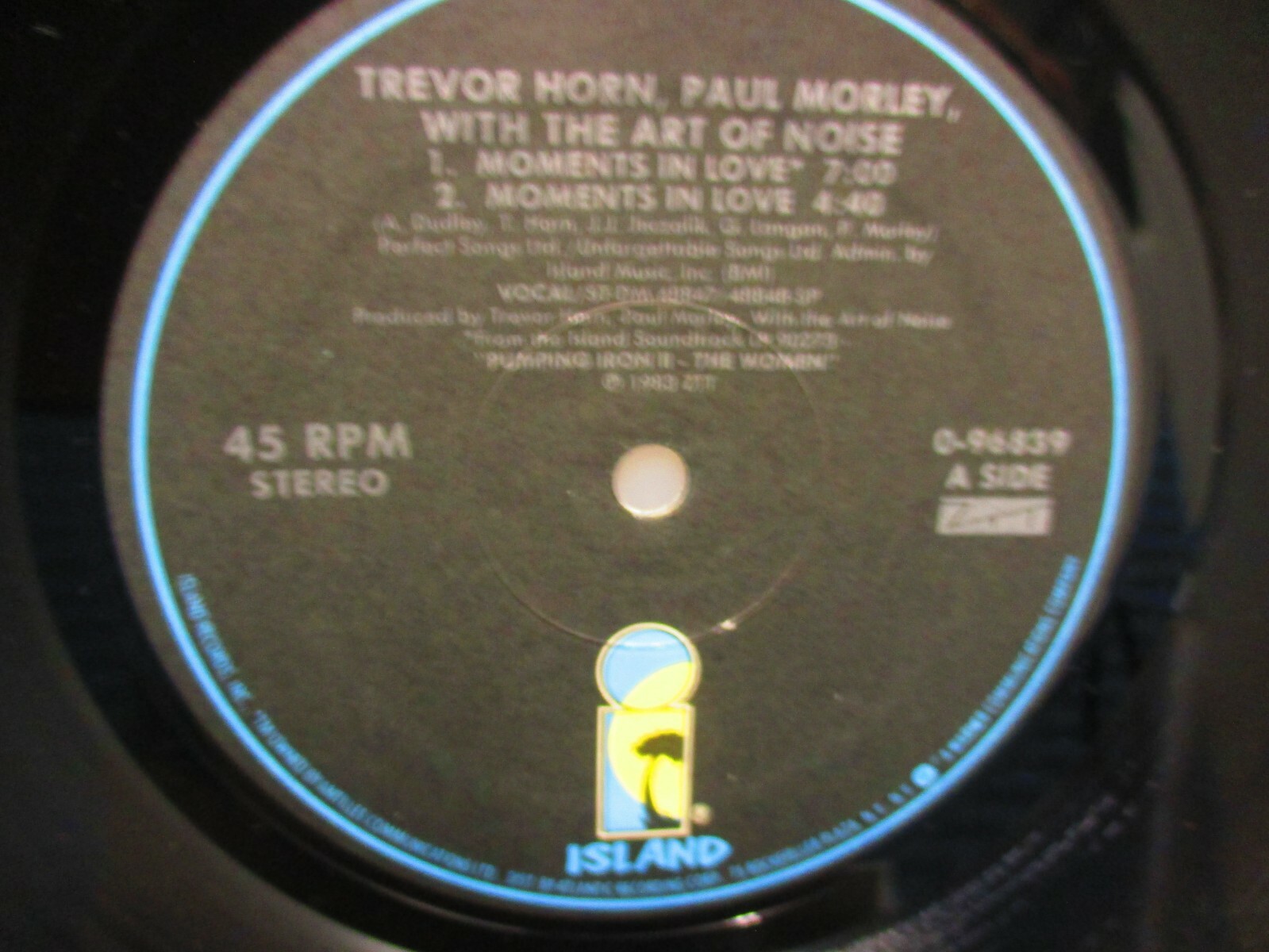 Trevor Horn, Paul Morley with The Art of Noise, Album 45, 1984, Island Records