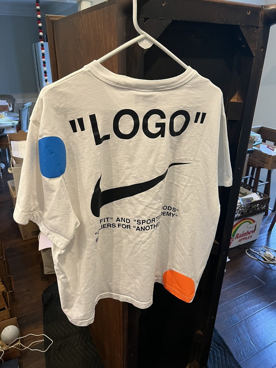 Nike Lab x OFF-WHITE Mercurial NRG Virgil Shirt White Size L Nike Lab x OFF-WHITE Mercurial NRG Virgil Shirt White Size L