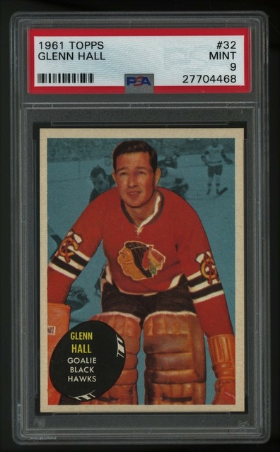 1961 TOPPS Glenn Hall #32 PSA 9 MINT