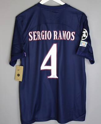 PSG ラモス #4 サードユニフォーム 2021-22 Paris Saint-Germain Home