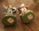 Pair Vintage Nativity Angel Musicians Made in Germany 5” Paper Mache ? Christmas — photo 6
