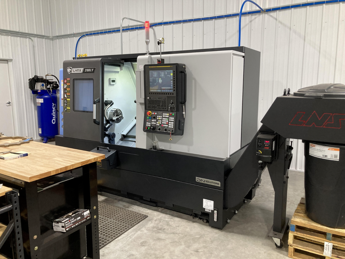 Used DN Solutions Lynx 2100LYB Live Tool CNC Turning Center Lathe