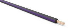 20 AWG Automotive TXL Wire Black w/ Purple Stripe Various Lengths