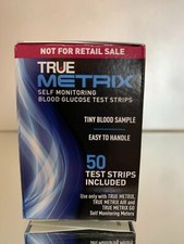 True Metrix Blood Glucose Test Strips 50 CT 1 BOX EXP 05/2027. FREE SHIP