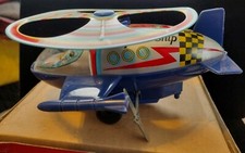 Vintage Space Ship Metal Toy Wind-up U-Turn Action MTU Korea with original box
