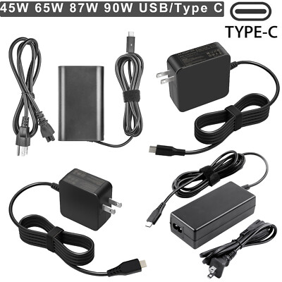 45W 65W 90W Laptop Charger Type C USB-C AC Adapter for Lenovo, Asus, MacBook pro
