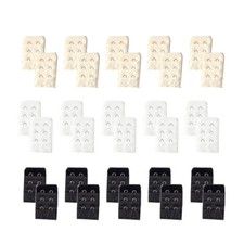 More of Me to Love Bra Extender 30-Pack - Black/White/Beige - 2/3/4-Hook Styles