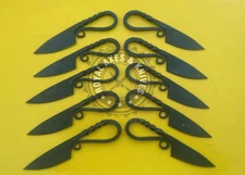 Lot Of 10 Simple Mini Hand Forged Custom Made Rail Road Blank Blade Knife SM 10