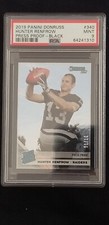 HUNTER RENFROW 2019 PANINI ROOKIE PRESS PROOF BLACK FOOTBALL CARD #1/10 PSA 9