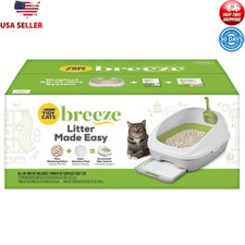 Cat Litter Box Kit Non Clumping Pellets Absorbent Pads Low Dust Odor Control New