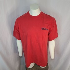 Vintage Wilson Tennis Red Crewneck Shirt sz XL Made in USA AS-IS