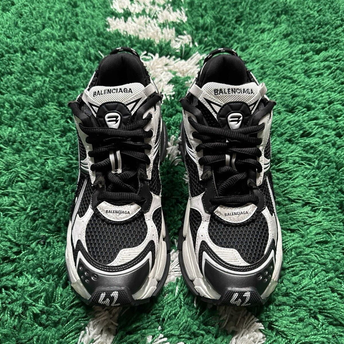 Size 9 - Balenciaga Runner Sneaker Black White - Super Clean Size 9 - Balenciaga Runner Sneaker Black White - Super Clean