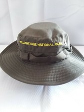 YELLOWSTONE NATIONAL PARK Baby Utility Hat size 54CM Embroidered Green Vented