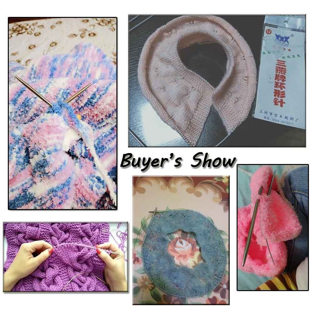 Stainless Steel Round Knitting Needles Circular Needle Crochet Hook