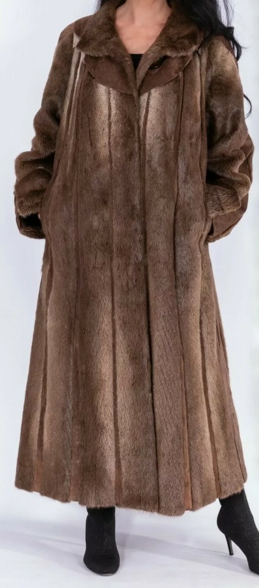 USHH:エコファーレオパードロンパース:ブラウン サイズ：S ECO-FUR LEOPARD ZIP-UP ROMPERS:BROWN //ｴｺﾌｧｰﾚｵﾊ