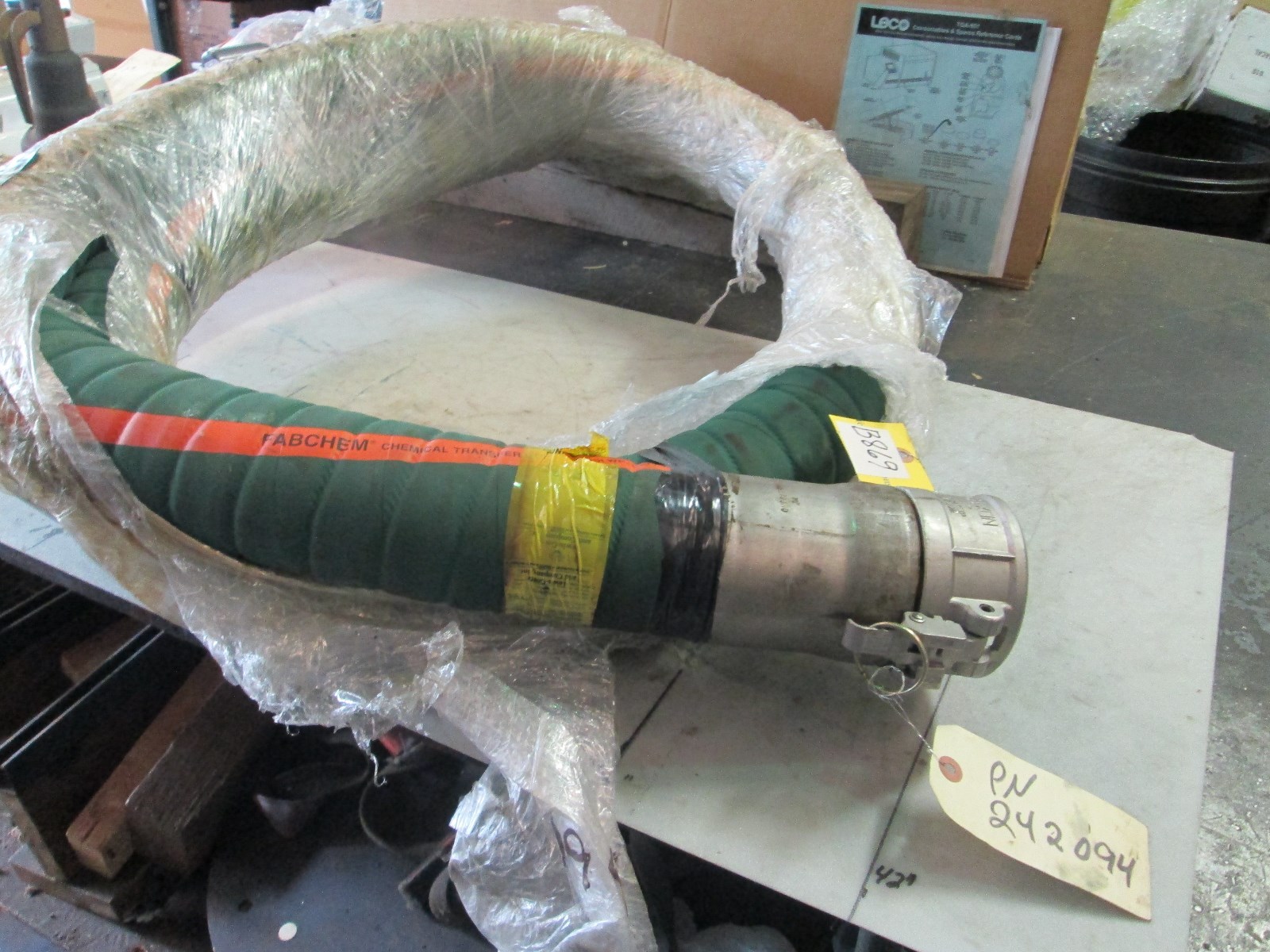 Goodyear Fabchem Chemical Transfer Hose W/Dixon Conn 3" X12' 200PSI