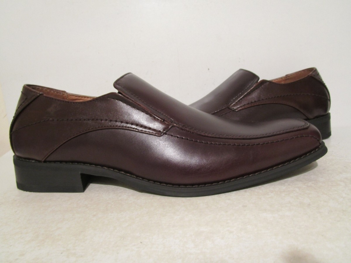 Joseph Abboud Mens Tobacco Leather Loafer Slip-On Dress Casual Shoes 12M SHARP Joseph Abboud Dress Bit Loafers, Brown | Dress Shoes | Men main image 4