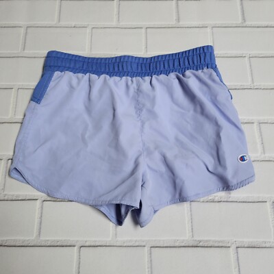 Champion Girls Active Shorts Blue Athletic Running Gym Shorts Size Medium