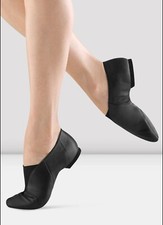 NIB Bloch Super Slip On Jazz Dance Shoes Black Women  s, Size 12.5