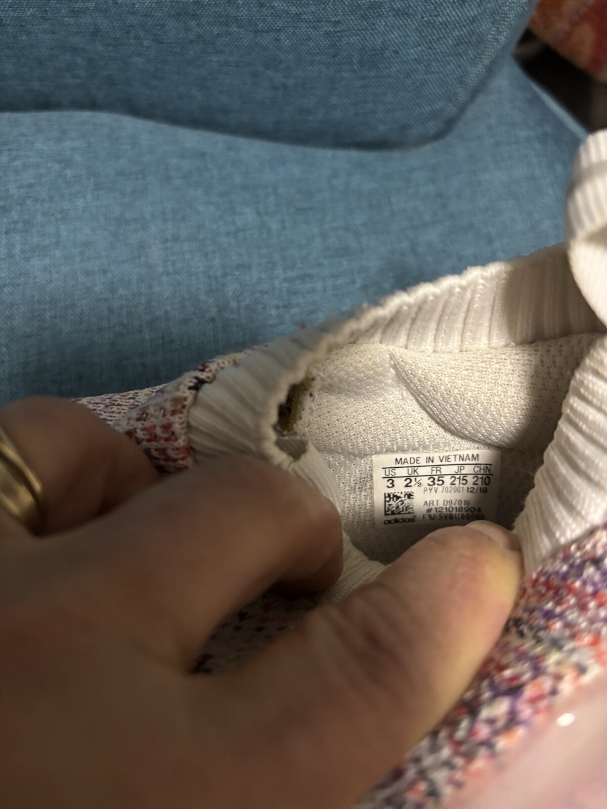 SAOLA Scarpa da corsa Adidas unisex bambino RapidaRun in maglia senza lacci