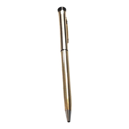 Vintage Garland Bubbletop Pen Goldtone Black Accents Advertising Top - Picture 5 of 5