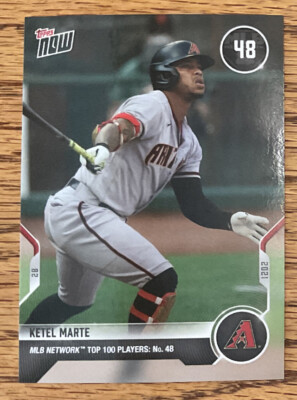 2021 Topps Now MLB Network Top 100 Ketel Marte, Arizona Diamondbacks, T-48