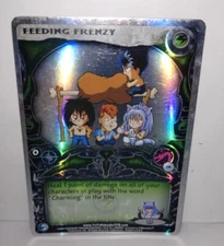 Feeding Frenzy - C90 - Double Rainbow Foil Unlimited Ed Exile Yu Yu Hakusho TCG
