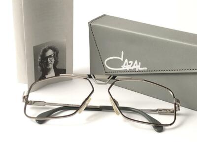 NEW VINTAGE CAZAL MOD 735 BLACK & SILVER RX 1980'S W. GERMANY