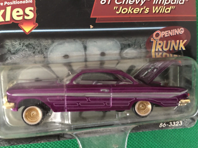 REVELL LOWRIDERS POSITIONABLE AXLES 61 CHEVY IMPALA JOKERS WILD