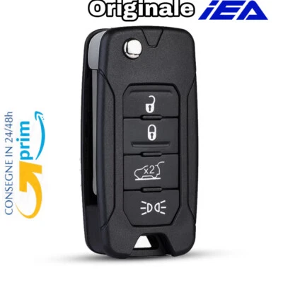 cover chiave guscio telecomando 4 tasti jeep renegade originale iea +logo