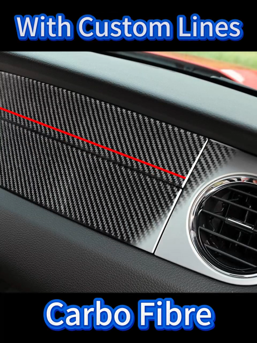 Decora Tu Cadillac XTS 2013-2019: Fibra De Carbono Roja Para Marco Del Cambio | Autoadhesivo
