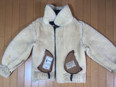 AVIREX B3 B-3 Mouton Leather Flight Jacket 36 from Japan used