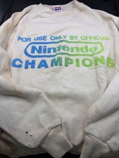 80’s VINTAGE Nintendo Official champions Sweatshirt YOUTH Size Large RARE