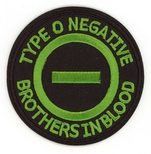 Type O Negative Patch Iron-On / Sew-On Brothers in Blood Metal Band Applique