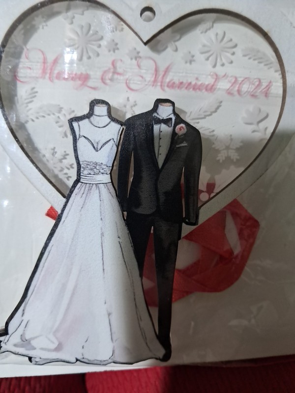 Christmas Ornament Merry & Married 2024