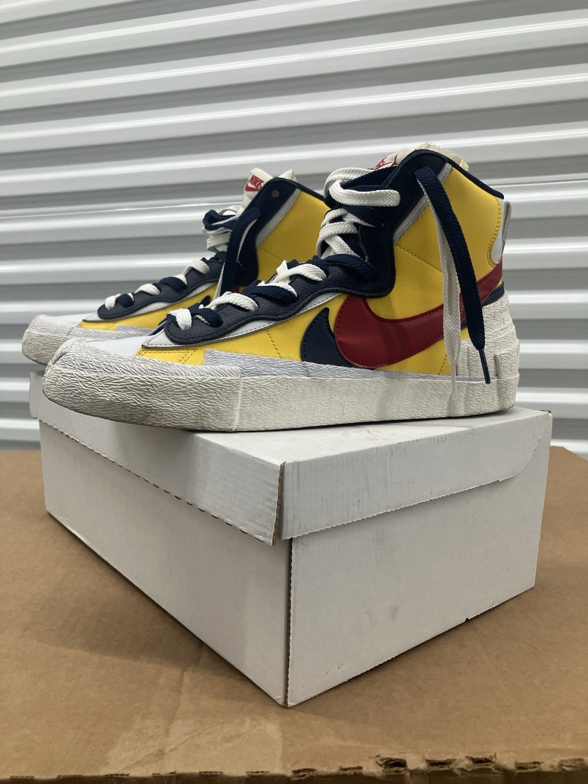 SACAI X NIKE Blazer Nike x Sacai Mid Maize Navy taglia 10M