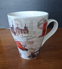 Leonardo Collection London Mug Cup 12oz Landmarks Big Ben The Eye Tower Bus
