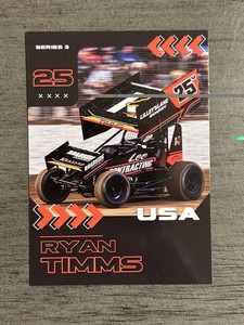 Ryan Timms World Of Outlaws Racing SprintCar Trading Cards Sprint Car USAC