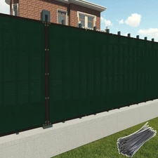 Patio 6x25ft Green Commercial Grade Privacy Fence Screen Shade Mesh Fabric
