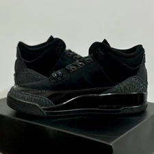 Air Jordan 3 Retro Black Cat OG All Black Iconic Men’s Basketball Shoes
