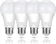 Light Bulbs 100 Watt Equivalent, 6500K Daylight 1200LM White 100we26-4p