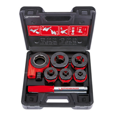 Ratschen-Gewindeschneidkluppen Set SUPER Cut 3/8 - 1.1/4 Zoll Rothenberger