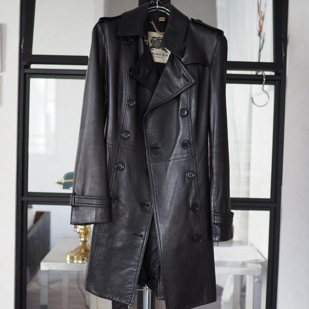 BURBERRY PRORSUM 11SS レザーライダースコート 38 Burberry Prorsum ss11 biker leather jacket