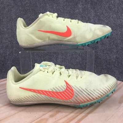 Nike Cleats Mens 6.5 Zoom Rival M Running Cleats Track Spikes Yellow AH1020