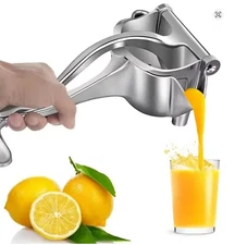 Manual Citrus Juicer Hand Press for Lemon Orange-Al+alloy Fruit Squeezer Tool